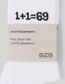 Chaussettes unitaire  1+1 = 69
