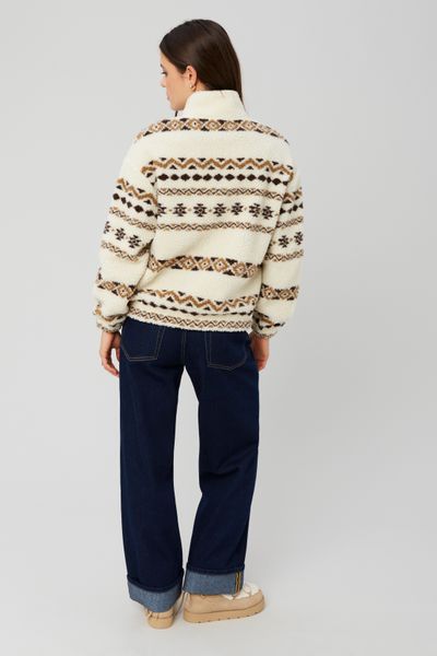 Sweat sherpa imprimé