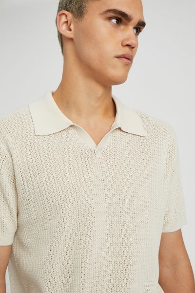 Polo maille ajour&eacute;e