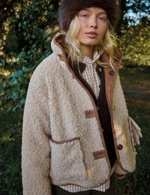 Veste en sherpa r&eacute;versible