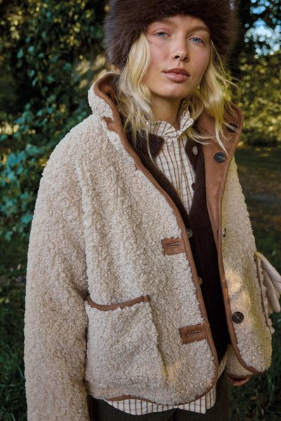 Veste en sherpa r&eacute;versible