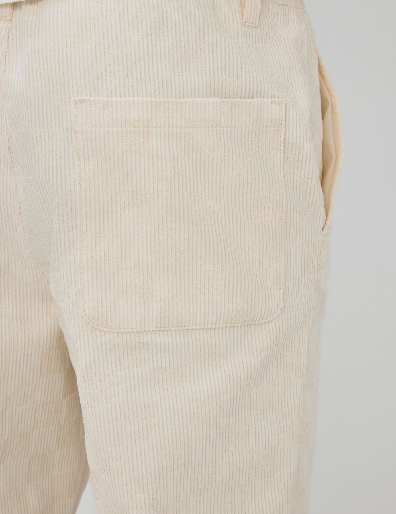 Pantalon velours fantaisie damier