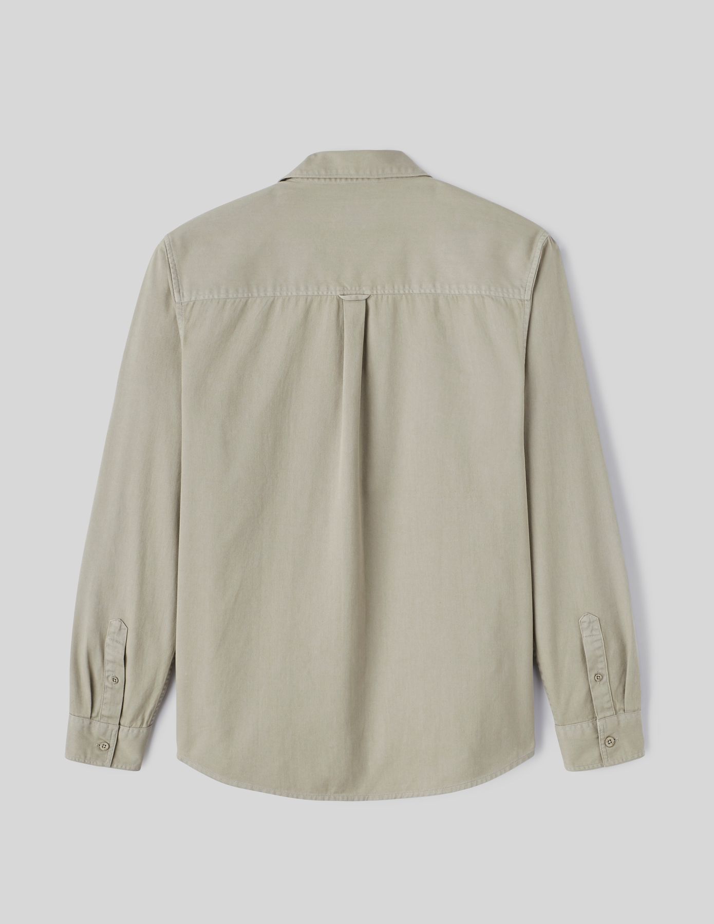 Chemise droite twill uni