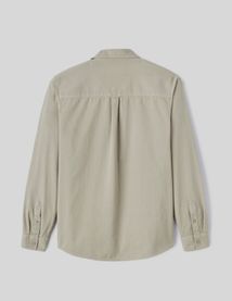 Chemise droite twill uni