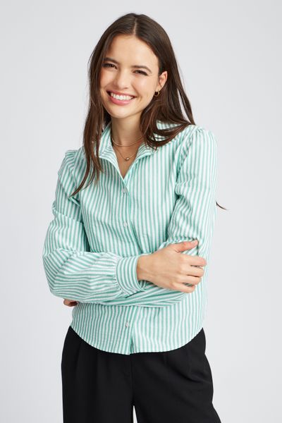 Chemise textur&eacute;e ray&eacute;e