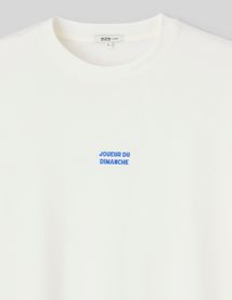 T-shirt broderie poitrine