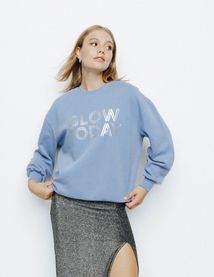 Sweat col rond imprimé