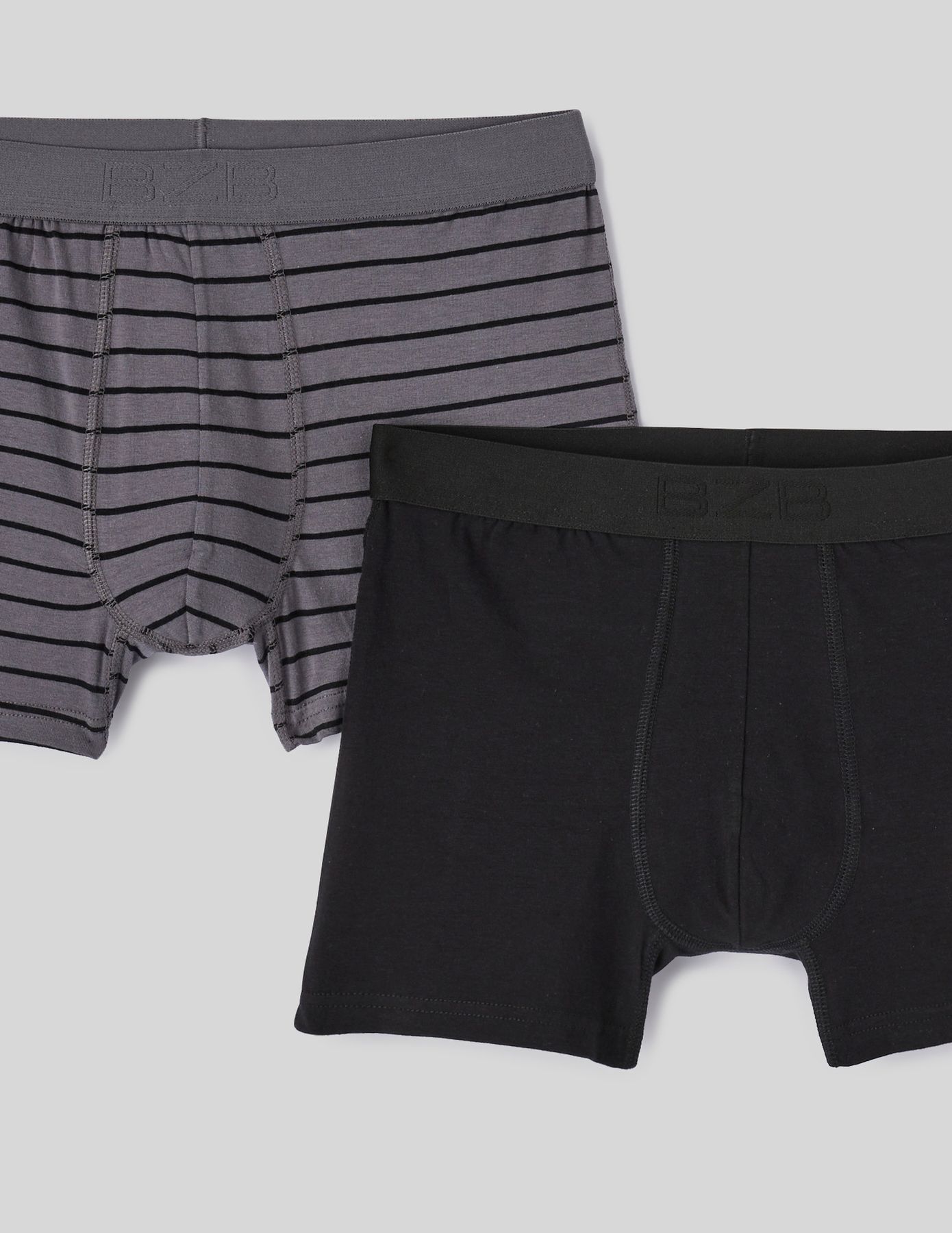 Lot 2 boxers rayures