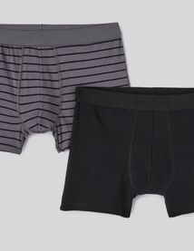 Lot 2 boxers rayures