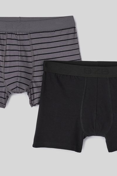 Lot 2 boxers rayures