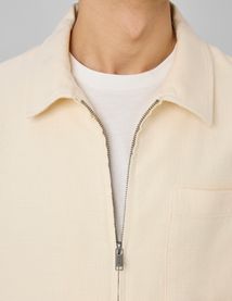 Veste zipp&eacute;e textur&eacute;e
