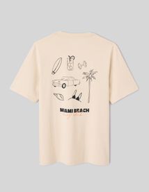 T-shirt imprim&eacute; devant/dos