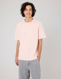 T-shirt lourd touché peau de pêche