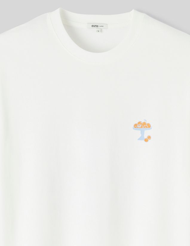 T-shirt imprimé devant dos