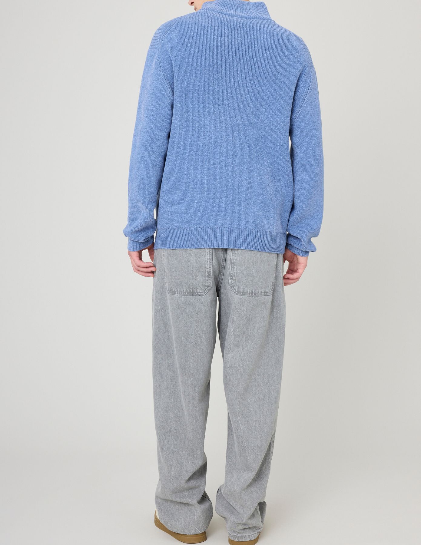 Pull chenille col montant
