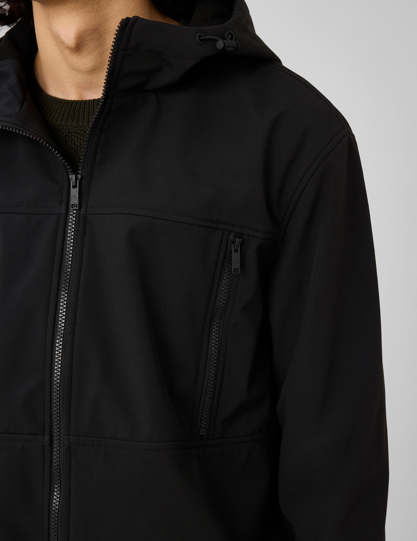 Veste &agrave; capuche zipp&eacute;e