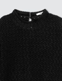 T-shirt ajouré uni