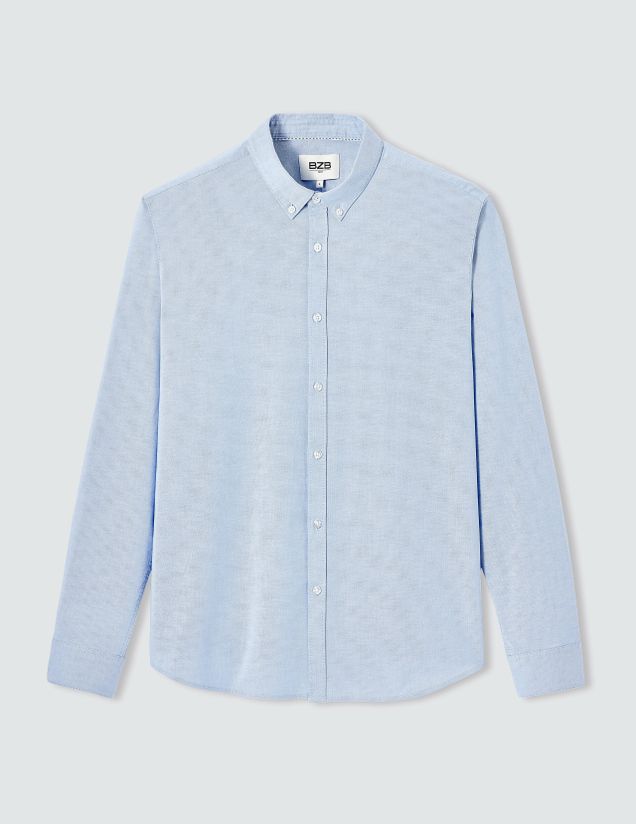 Chemise unie ajustée