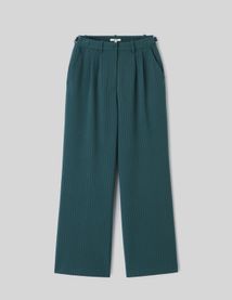 Pantalon tailleur en polyester recycl&eacute;