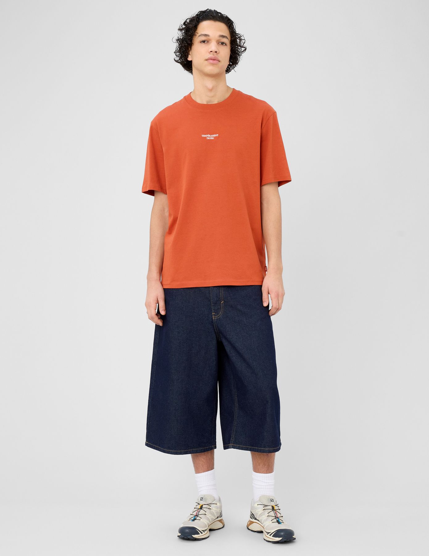 Bermuda baggy en denim