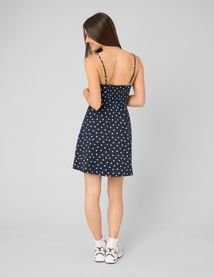 Robe &agrave; bretelles pois