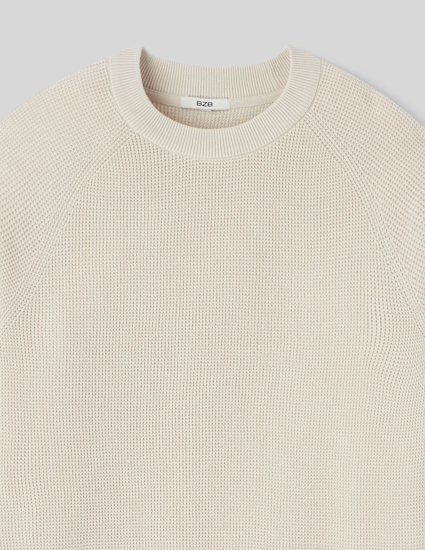 Pull col rond en maille