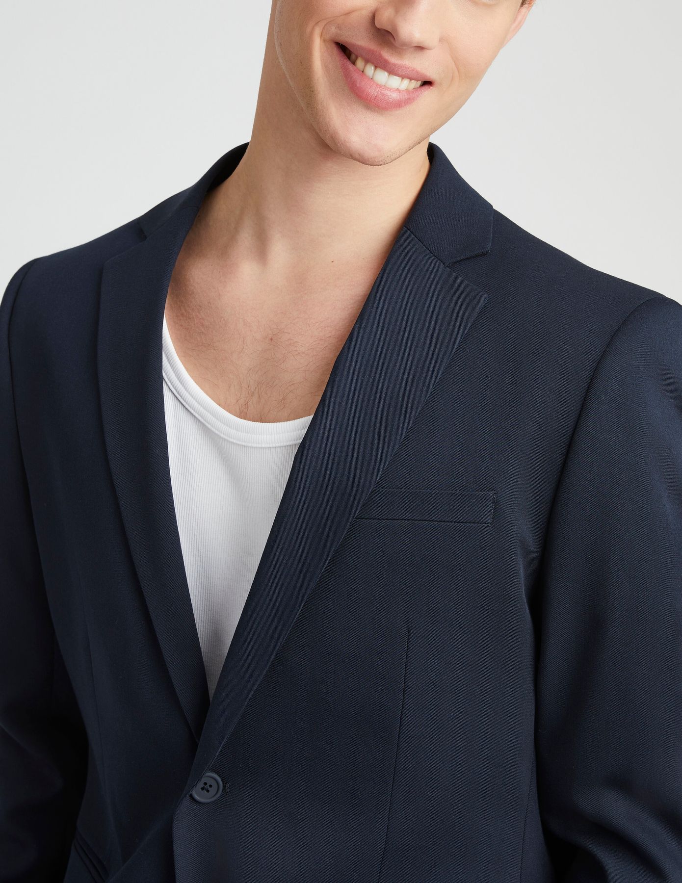 Veste de costume coupe droite