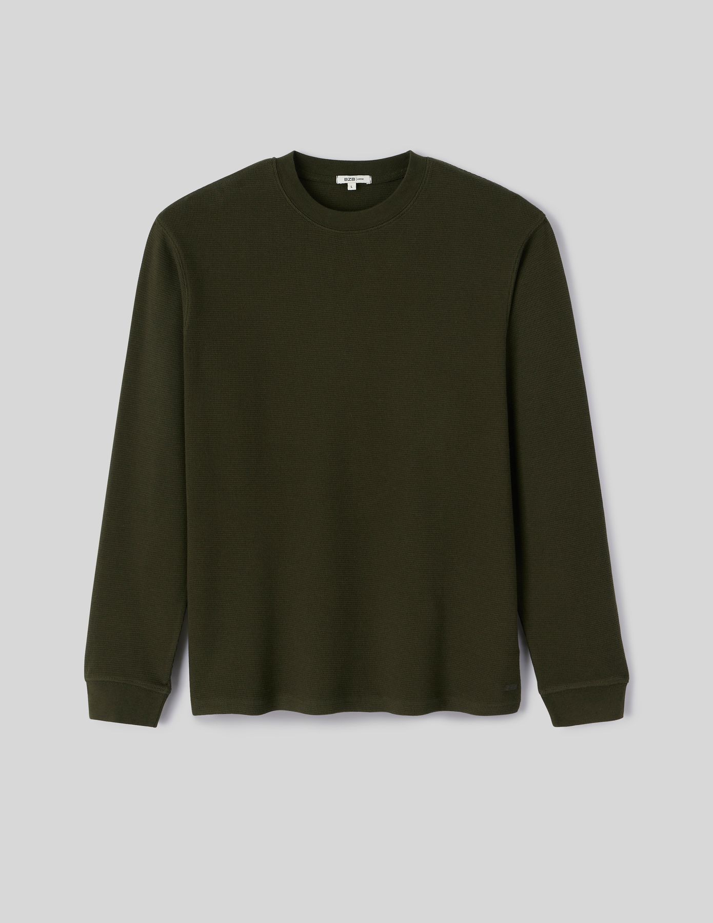 T-shirt gaufr&eacute; manches longues