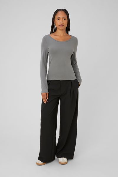 Pantalon large &agrave; pinces