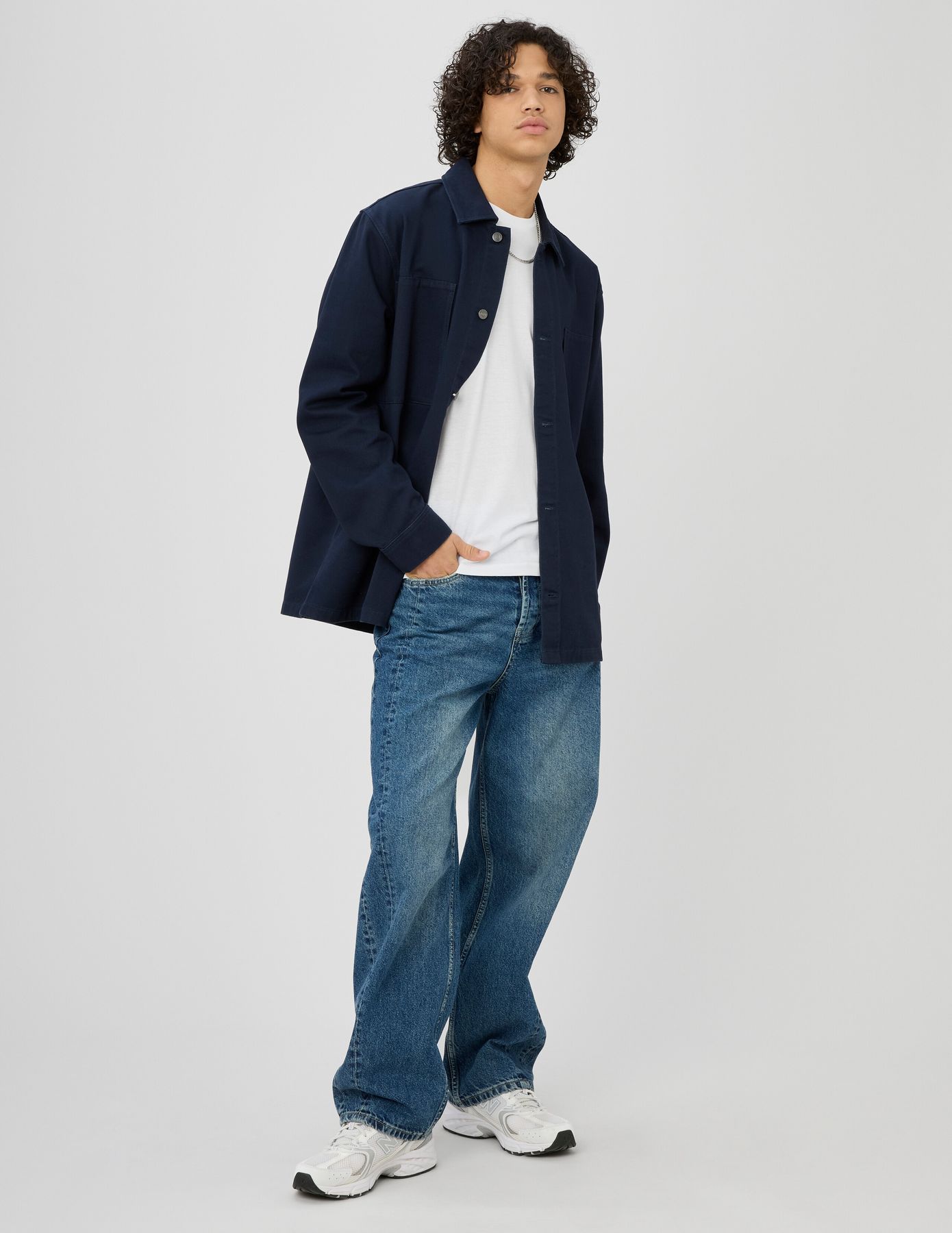 Surchemise en twill unie