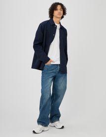 Surchemise en twill unie