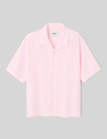Chemise manches courtes rose