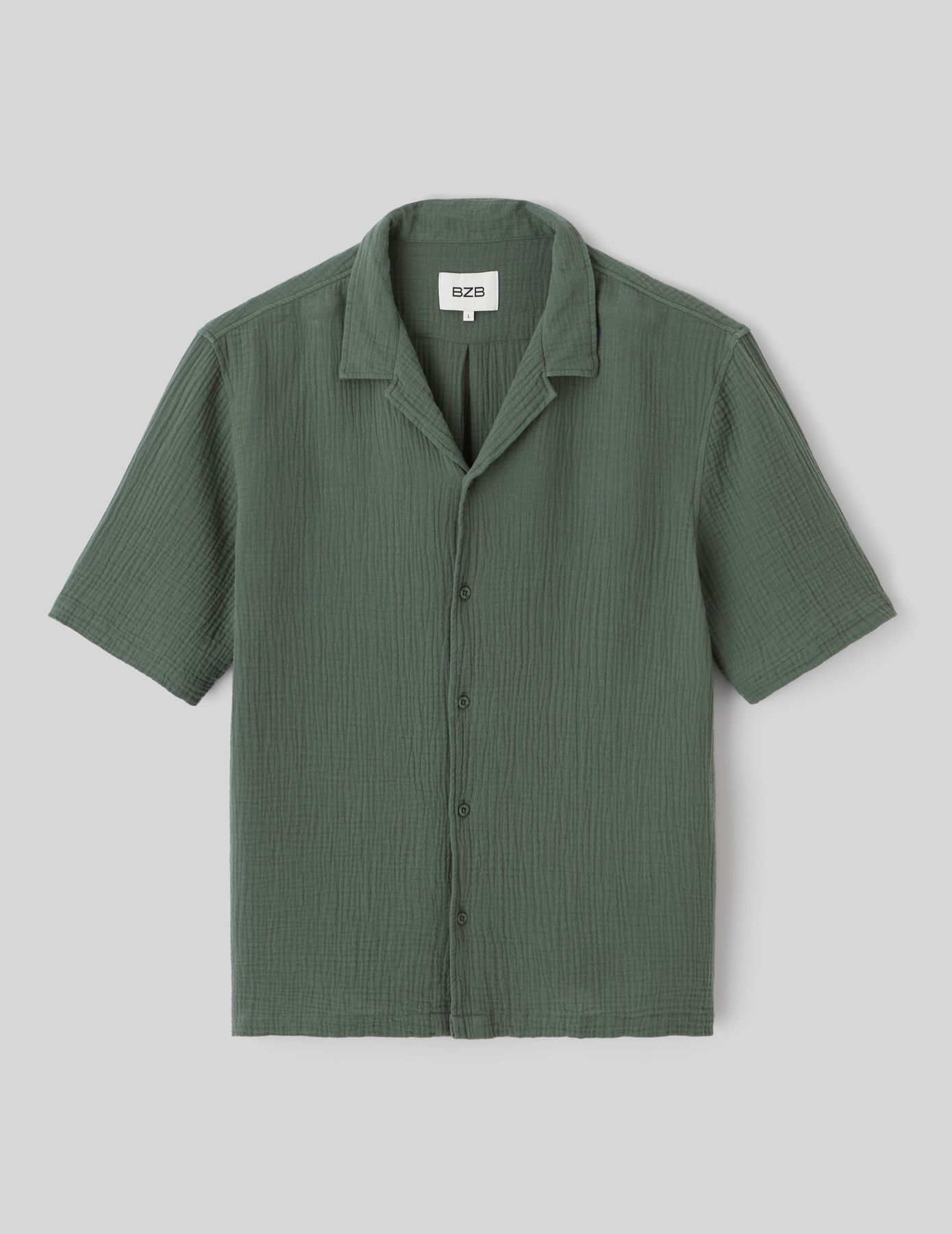 Chemise manches courtes gaze de coton