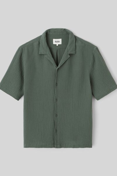 Chemise manches courtes gaze de coton