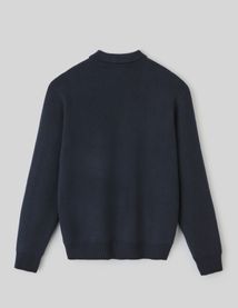 Pull col polo zippé