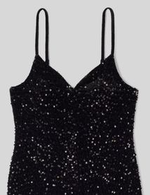 Robe fines bretelles sequins