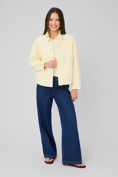 Veste en twill jaune