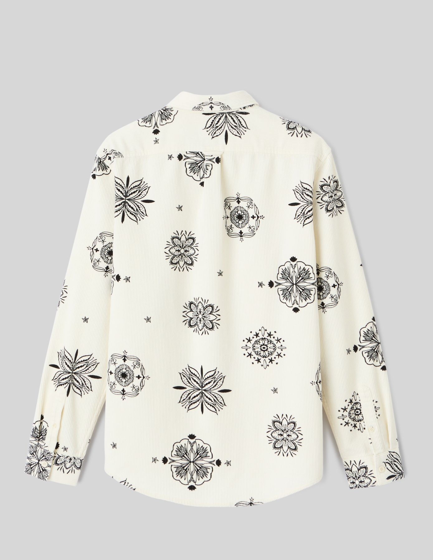 Chemise en velours imprimée