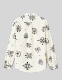 Chemise en velours imprimée