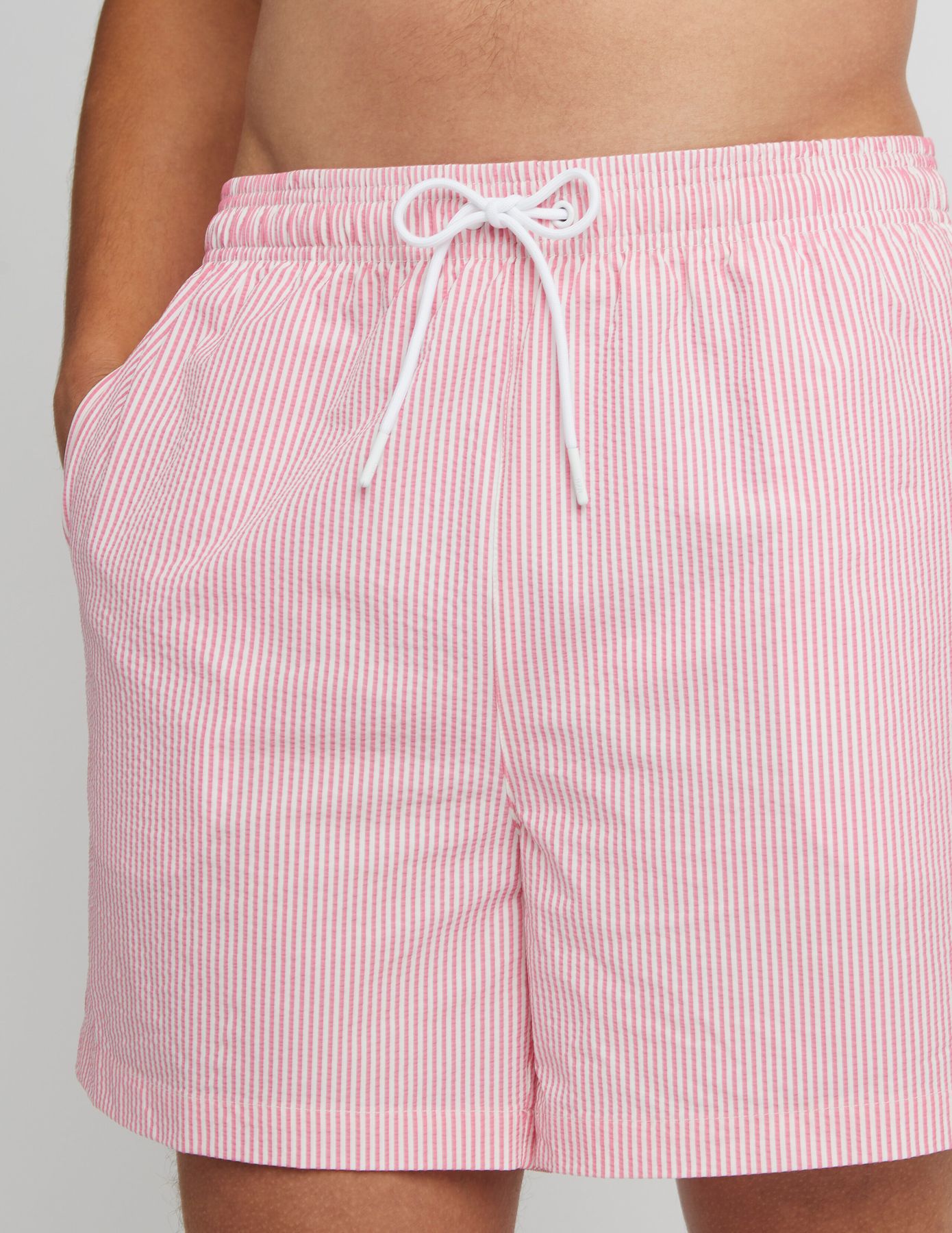 Short de bain en seersucker