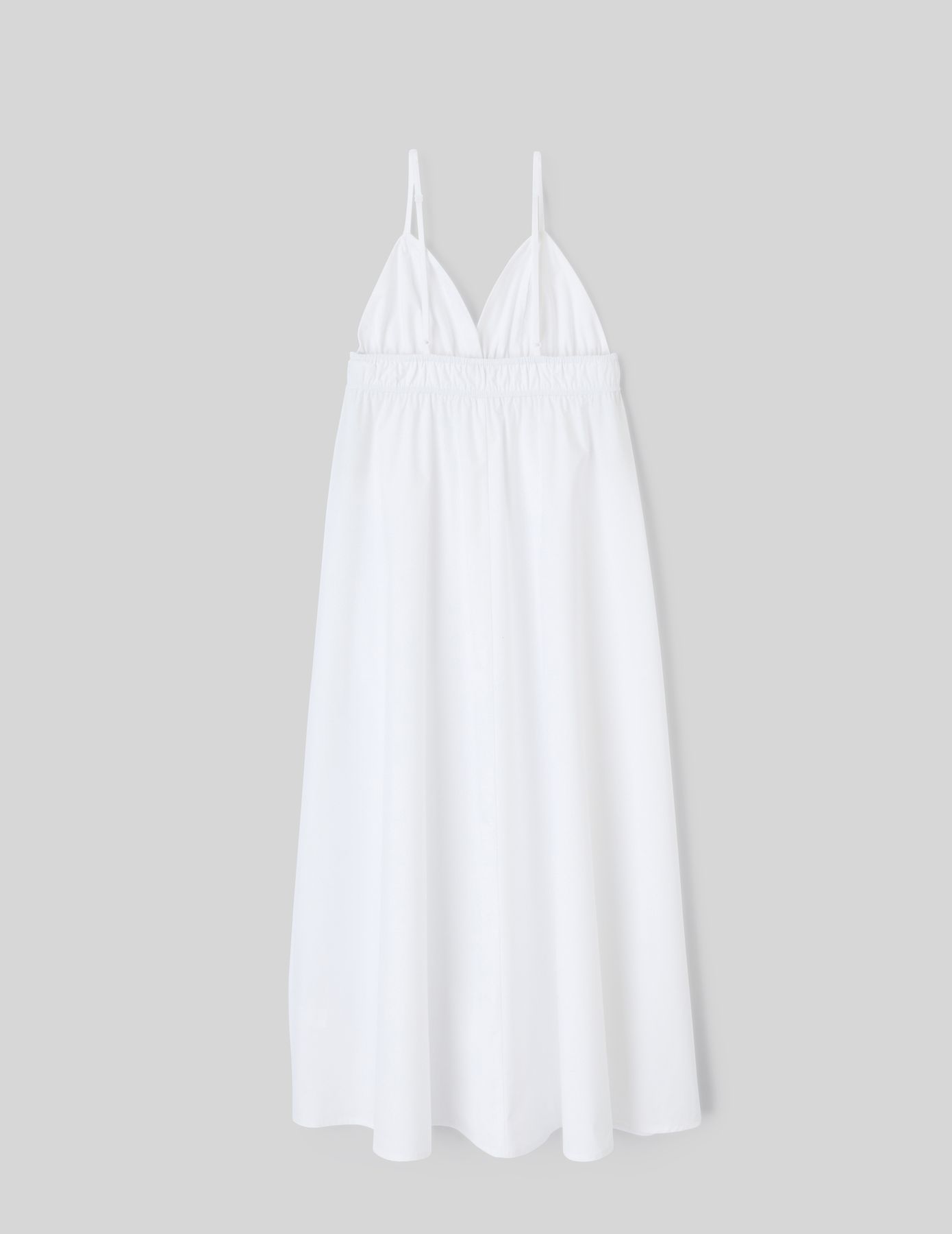 Robe longue en popeline