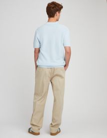 Polo matière fantaisie