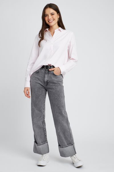 Chemise oxford rayée