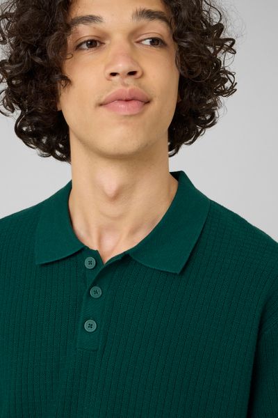 Polo maille c&ocirc;tel&eacute;e