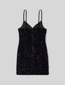 Robe fines bretelles sequins