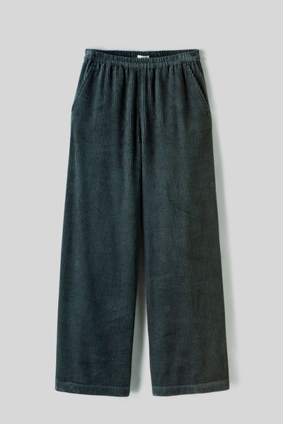 Pantalon velours taille élastiquée