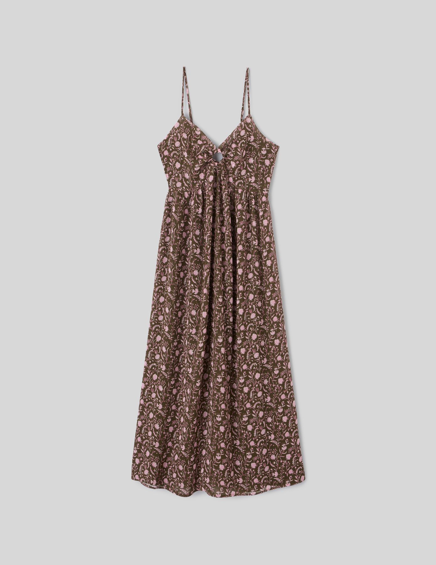 Robe longue imprim&eacute;e