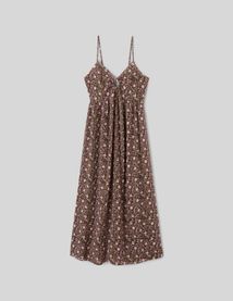 Robe longue imprim&eacute;e