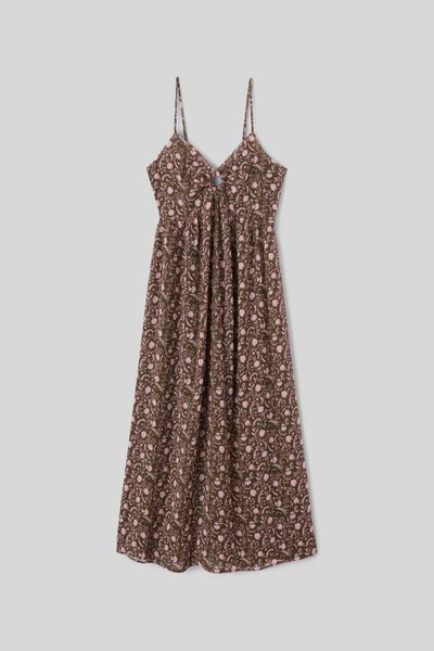 Robe longue imprim&eacute;e