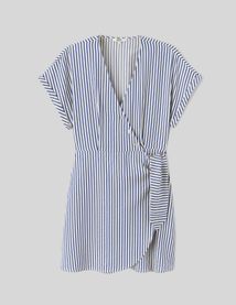 Robe courte rayée